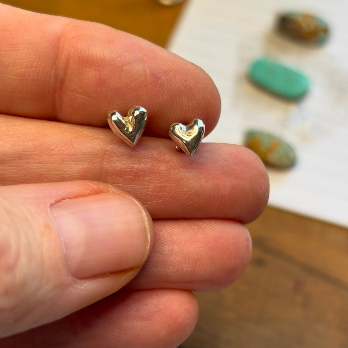 Heart Stud Earrings