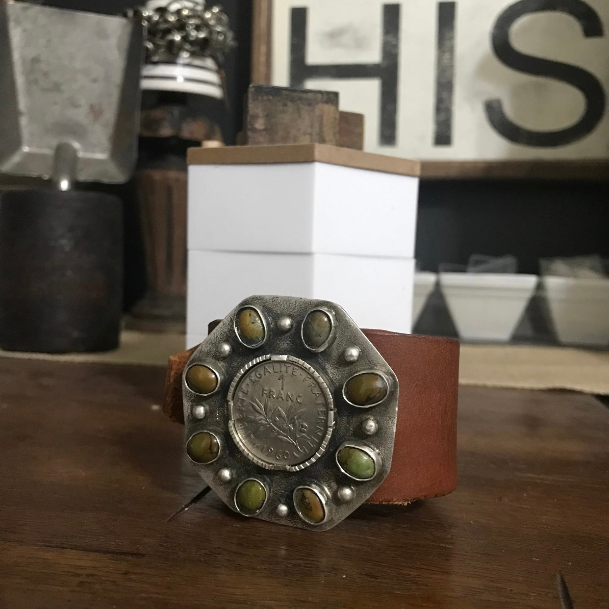 Cluster Leather Cuff