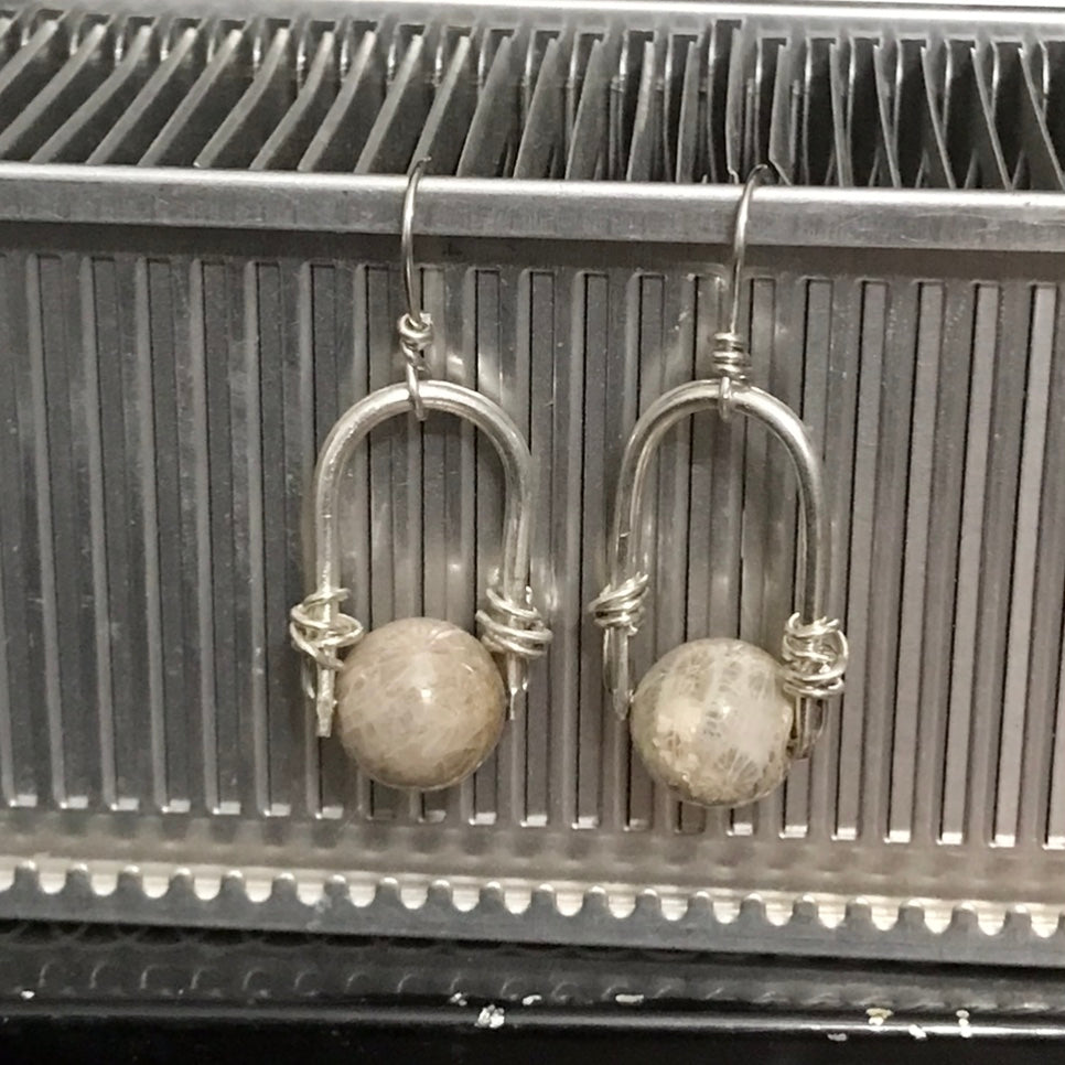 Crazy Lace Agate Earrings