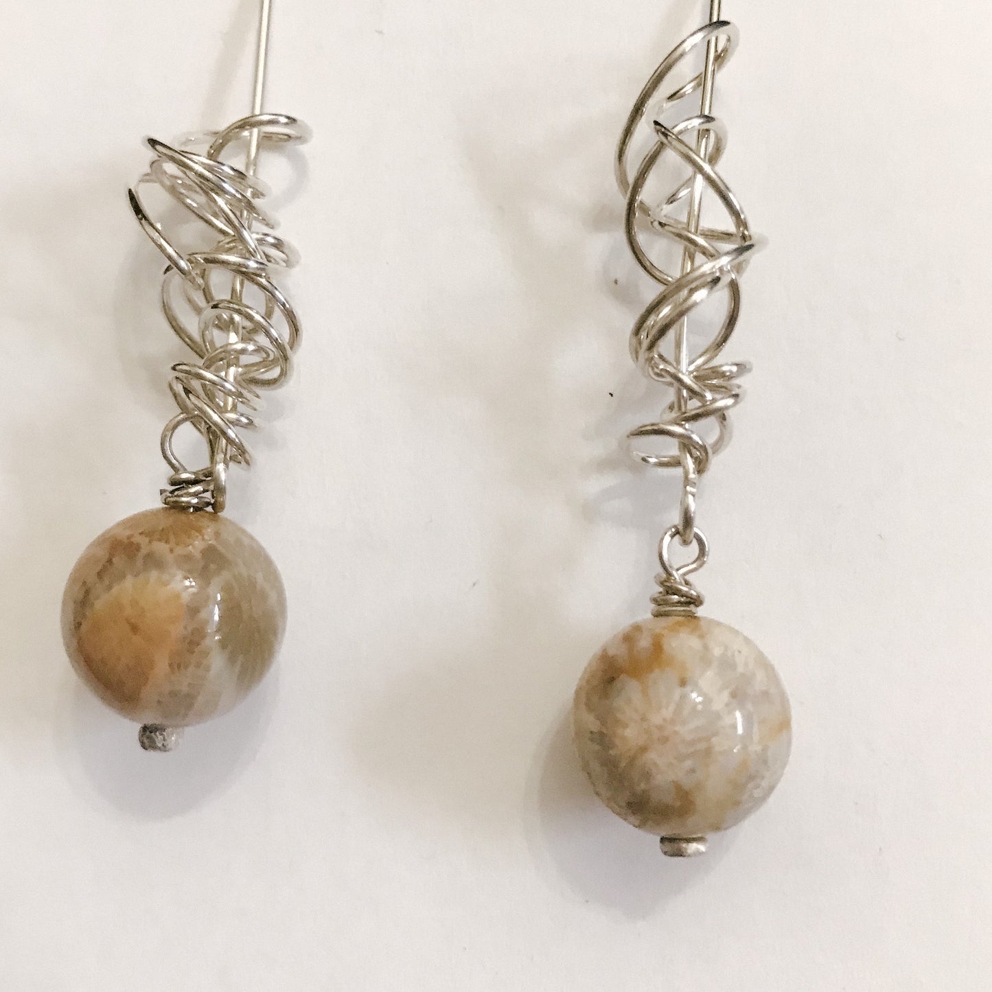 Crazy Lace Agate Earrings