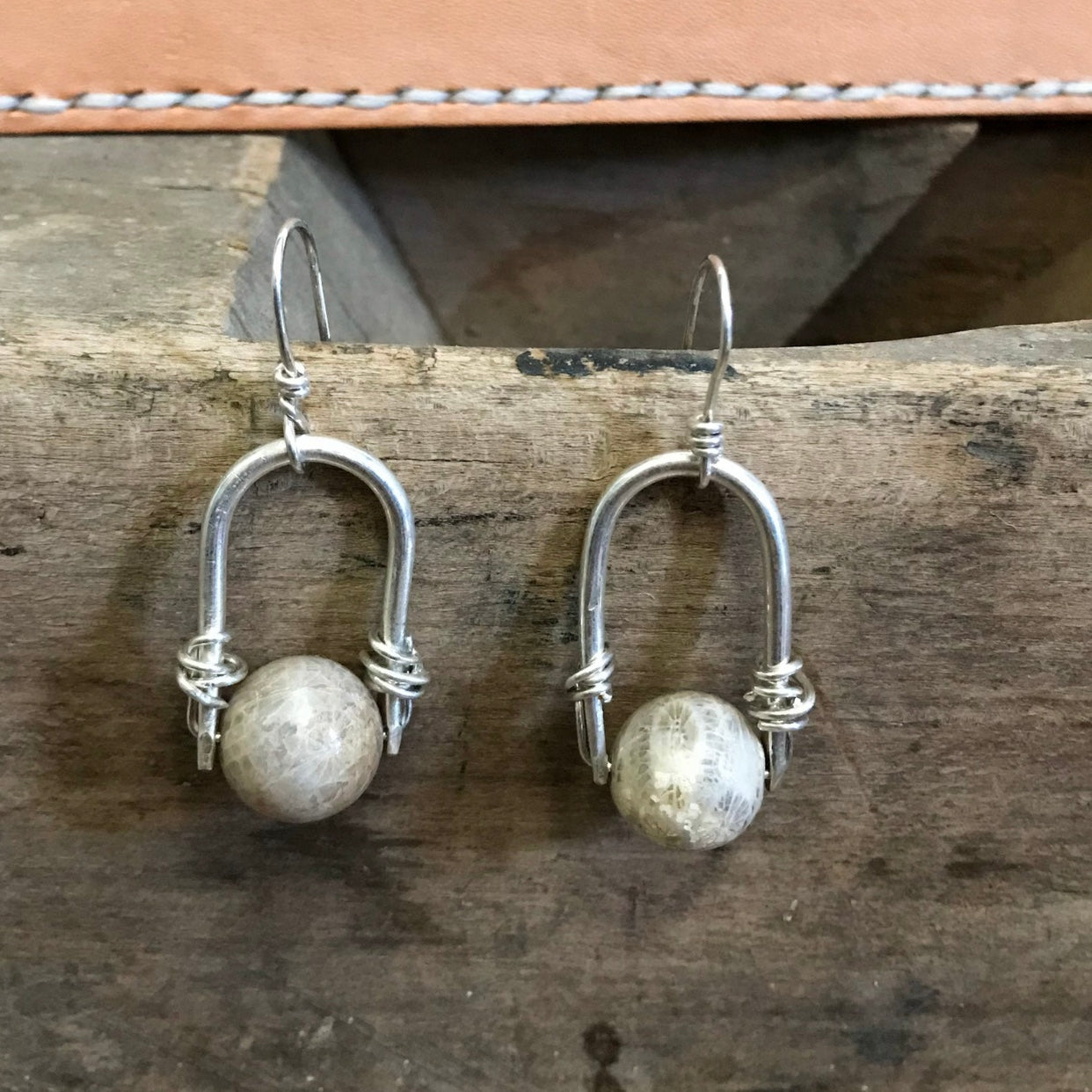 Crazy Lace Agate Earrings